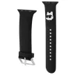 Karl Lagerfeld 3D Rubber Choupette Heads óraszíj Apple Watch 38/40/41mm tok, fekete