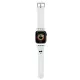 Karl Lagerfeld 3D Rubber Choupette Heads óraszíj Apple Watch 38/40/41mm tok, fehér