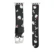 Hello Kitty Heads & Bows Pattern óraszíj Apple Watch 38/40/41mm tok, fekete