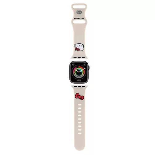 Hello Kitty Silicone Kitty Head óraszíj Apple Watch 38/40/41mm tok, bézs