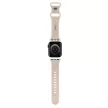 Hello Kitty Silicone Kitty Head óraszíj Apple Watch 38/40/41mm tok, bézs