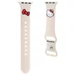 Hello Kitty Silicone Kitty Head óraszíj Apple Watch 38/40/41mm tok, bézs