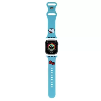   Hello Kitty Silicone Kitty Head óraszíj Apple Watch 38/40/41mm, kék