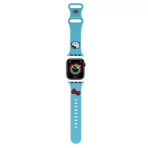 Hello Kitty Silicone Kitty Head óraszíj Apple Watch 38/40/41mm, kék