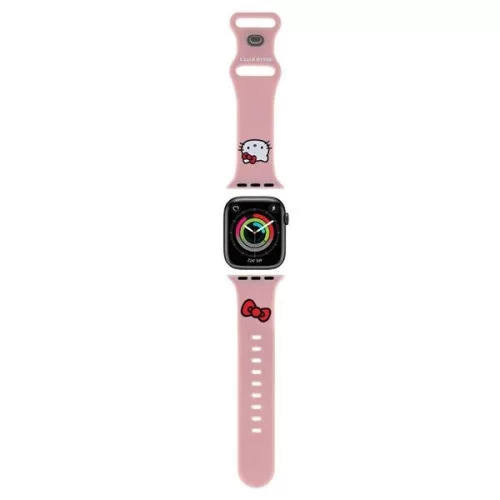 Hello Kitty Silicone Kitty Head óraszíj Apple Watch 38/40/41mm, rózsaszín
