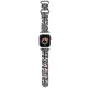 Hello Kitty Silicone Heads & Stripes óraszíj Apple Watch 38/40/41mm tok, fekete