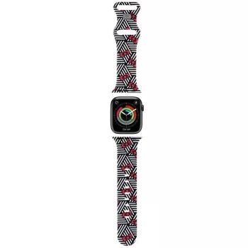   Hello Kitty Silicone Bows & Stripes óraszíj Apple Watch 38/40/41mm tok, fekete