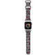Hello Kitty Silicone Bows & Stripes óraszíj Apple Watch 38/40/41mm tok, fekete