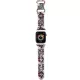 Hello Kitty Silicone Tags Graffiti óraszíj Apple Watch 38/40/41mm tok, bézs