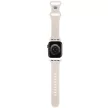 Hello Kitty Silicone Tags Graffiti óraszíj Apple Watch 38/40/41mm tok, bézs