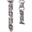 Hello Kitty Silicone Tags Graffiti óraszíj Apple Watch 38/40/41mm tok, bézs