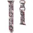 Hello Kitty Silicone Tags Graffiti óraszíj Apple Watch 38/40/41mm, rózsaszín