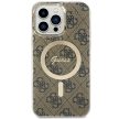 Guess case iPhone 15 Pro Max 6,7" GUHMP15XH4STW HC MAGSAFE IML 4G tok, barna