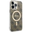 Guess case iPhone 15 Pro Max 6,7" GUHMP15XH4STW HC MAGSAFE IML 4G tok, barna