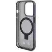 BMW BMHMP15LURSK iPhone 15 Pro 6.1" Ring Stand M Collection MagSafe tok, fekete