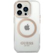 Guess GUHMP15XHTRMD iPhone 15 Pro Max 6.7" Metal Outline Magsafe tok, arany