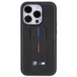 BMW BMHCP15LGSPPRK iPhone 15 Pro 6.1" hardcase Grip Stand Smooth & Perforated tok, fekete