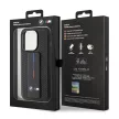 BMW BMHCP15LGSPPRK iPhone 15 Pro 6.1" hardcase Grip Stand Smooth & Perforated tok, fekete