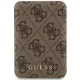 Guess 4G bőr Metal Logo MagSafe Powerbank indukciós 15W GUPB5FP4EMGW 5000mAh, barna