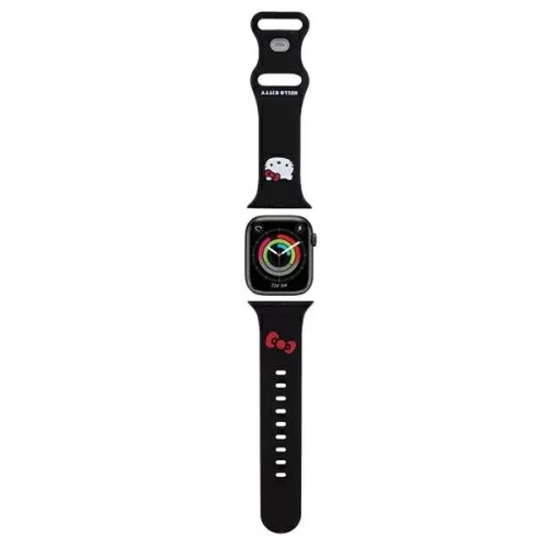 Hello Kitty Silicone Kitty Head óraszíj Apple Watch 38/40/41mm tok, fekete