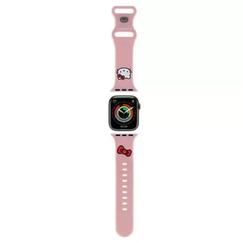   Hello Kitty Silicone Kitty Head óraszíj Apple Watch 42/44/45/49mm, rózsaszín