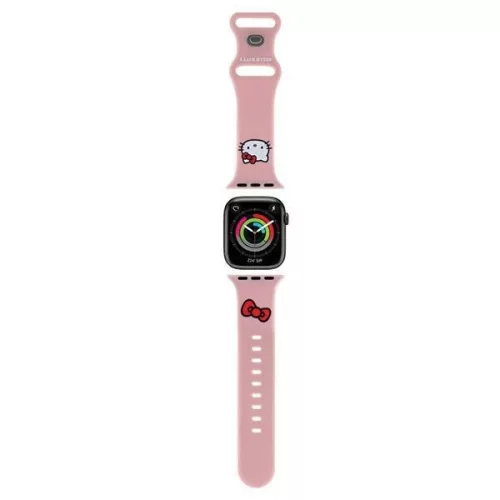 Hello Kitty Silicone Kitty Head óraszíj Apple Watch 42/44/45/49mm, rózsaszín
