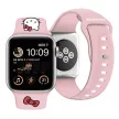 Hello Kitty Silicone Kitty Head óraszíj Apple Watch 42/44/45/49mm, rózsaszín
