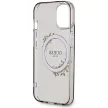 Guess GUHMP15SHFWFCK iPhone 15 6.1"  IML Flowers Wreatch MagSafe tok, fekete