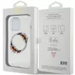 GUESS GUHMP15LHFWFCT iPhone 15 Pro (MagSafe / Flowers Wreath / tok, átlátszó