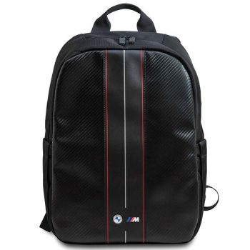   BMW Carbon & Red Stripe backpack a 16" laptop táska, fekete