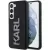 Karl Lagerfeld KLHCS23M3DMBKCK 3D Rubber Glitter Logo Samsung Galaxy S23 Plus, hátlap, tok, fekete