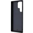 Karl Lagerfeld KLHCS23L3DMBKCK 3D Rubber Glitter Logo Samsung Galaxy S23 Ultra, fekete/kék hátlap, tok, 3D gumi csillogó logó