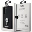 Karl Lagerfeld Silicone Ikonik Metal Pin case for Samsung Galaxy S23 tok, fekete