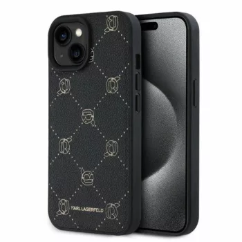   Karl Lagerfeld KLHMP15SPGKHPHK iPhone 15 6.1" Magsafe Karl Heads tok, fekete