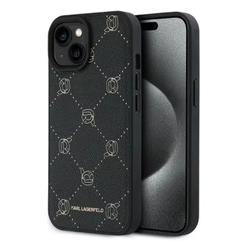   Karl Lagerfeld KLHMP15MPGKHPHK iPhone 15 Plus 6.7" Karl Head MagSafe tok, fekete