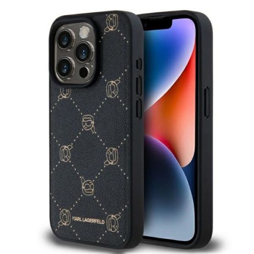 Karl Lagerfeld KLHMP15XPGKHPHK iPhone 15 Pro Max 6.7" Magsafe Karl Heads tok, fekete