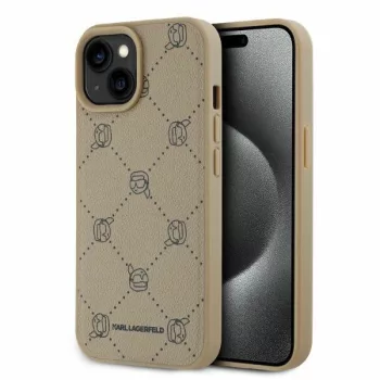   Karl Lagerfeld KLHMP15SPGKHPHE iPhone 15 6.1" Magsafe Karl Heads tok, bézs