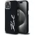 Karl Lagerfeld Silicone Metal Script Logo iPhone 15 tok, fekete