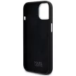 Karl Lagerfeld Silicone Metal Script Logo iPhone 15 tok, fekete