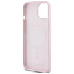 Karl Lagerfeld Silicone Karl&Choupette MagSafe iPhone 15 tok, rózsaszín