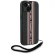 Karl Lagerfeld Saffiano Athleisure Stripes Cord iPhone 15 tok, piros