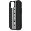 Karl Lagerfeld Saffiano Athleisure Stripes Cord iPhone 15 tok, rózsaszín