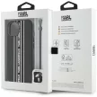 Karl Lagerfeld Saffiano Athleisure Stripes Cord iPhone 15 tok, rózsaszín