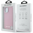 Karl Lagerfeld FW Metal Plate  MagSafe iPhone 15 tok, rózsaszín
