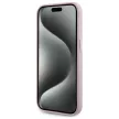 Karl Lagerfeld KLHMP15LPGMSRPP iPhone 15 Pro 6.1" FW Metal Plate MagSafe tok, rózsaszín