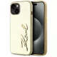 Karl Lagerfeld Wrinkled Metal  Signature iPhone 15 tok, arany