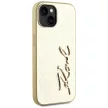 Karl Lagerfeld Wrinkled Metal  Signature iPhone 15 tok, arany