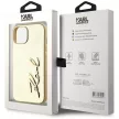 Karl Lagerfeld Wrinkled Metal  Signature iPhone 15 tok, arany