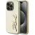 Karl Lagerfeld Wrinkled Metal  Signature iPhone 15 Pro tok, arany