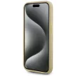 Karl Lagerfeld Wrinkled Metal  Signature iPhone 15 Pro tok, arany